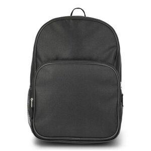 Kids Unisex 16" Backpack, Solid Black Backpack School